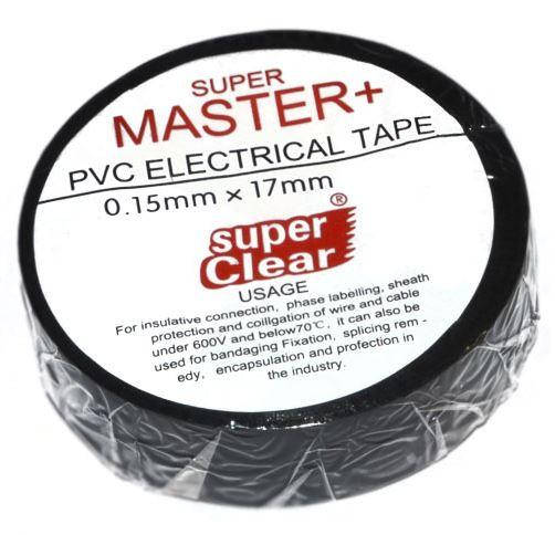 

Изолента ПВХ Super Master+, 17м, 17мм, черная