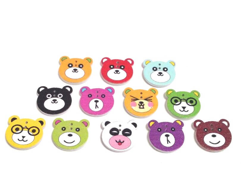 

Пуговицы декоративные "Мишки" 10шт в упаковке