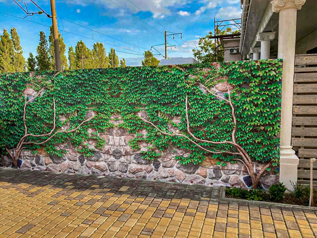 

Сетка для декора забора