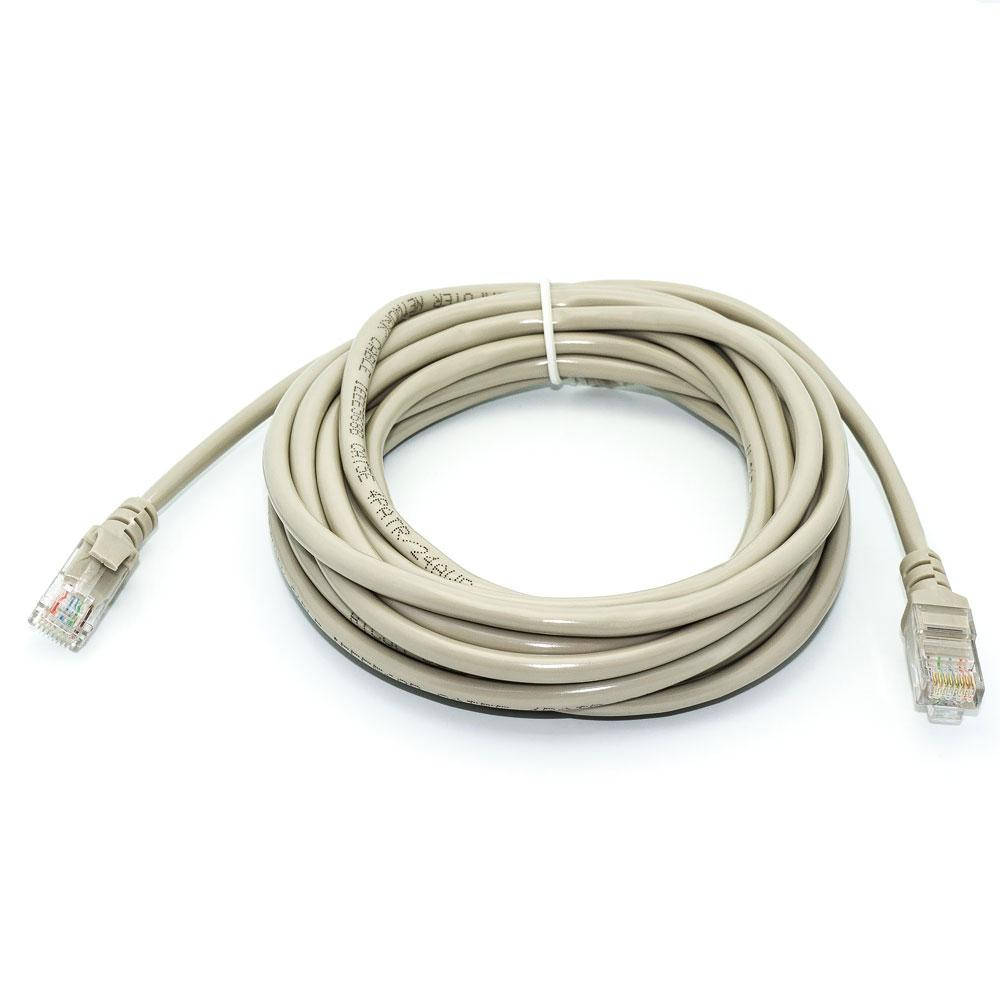 

Патч корд UTP, штекер RJ-45 (8p8c - 8p8c), CAT-5Е, 4 пары, серый 5.0 м