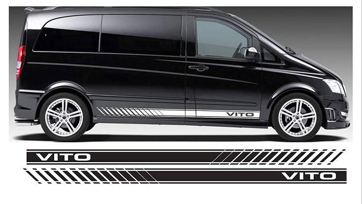

Полосы на авто 3D TUNING STUDIO Мерседес Вито 1000х120х0.060мм=4штуки, Белый