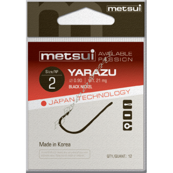 

Крючки metsui YARAZU цвет bln, размер № 14, в уп.12 шт.