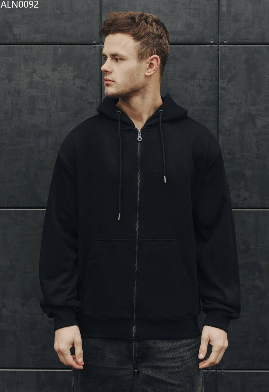 

Толстовка Staff g black basic zip oversize, Черный