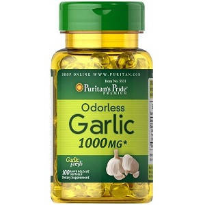 

Чеснок без запаха Puritan's Pride Odorless Garlic Extract 1000 mg (100 капсул.)