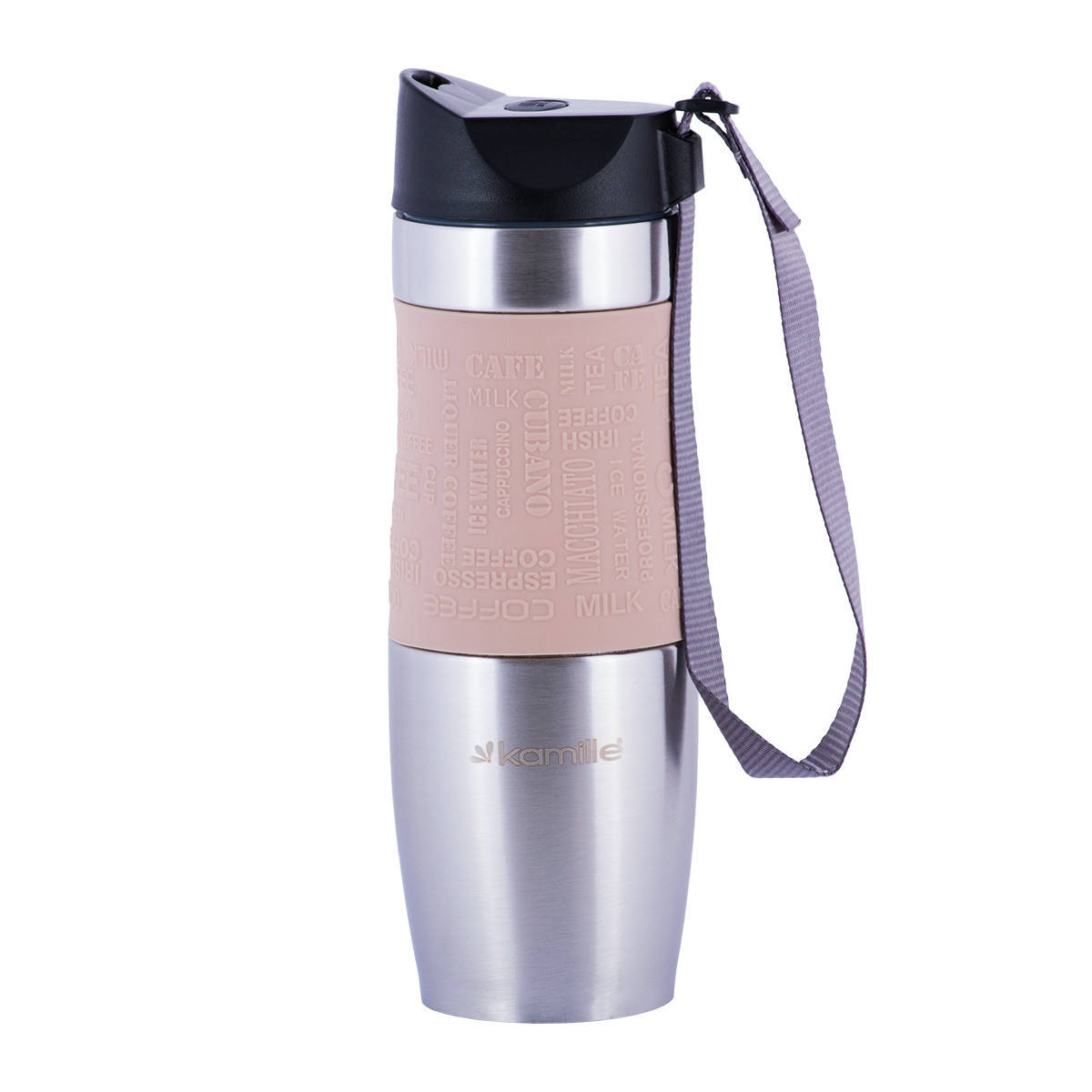 

Термокружка Kamille KM-2051 бежевая 480 мл, Бежевый