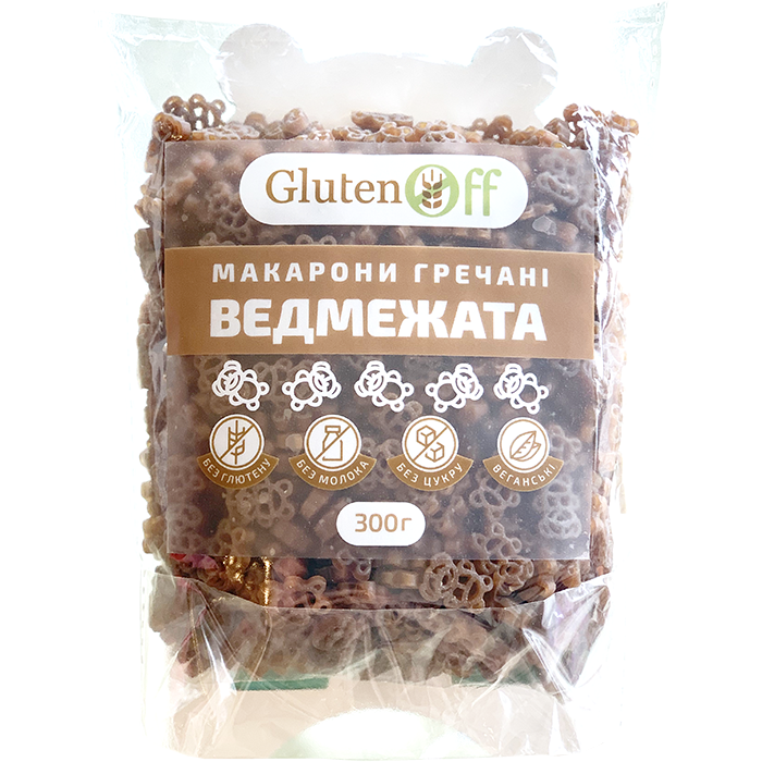 

Макароны гречневые Медвежата без глютена GlutenOff 300г Украина