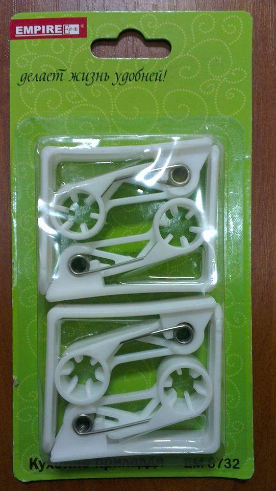 

Зажим пластиковый для скатерти (набор 4 шт) Empire 8732