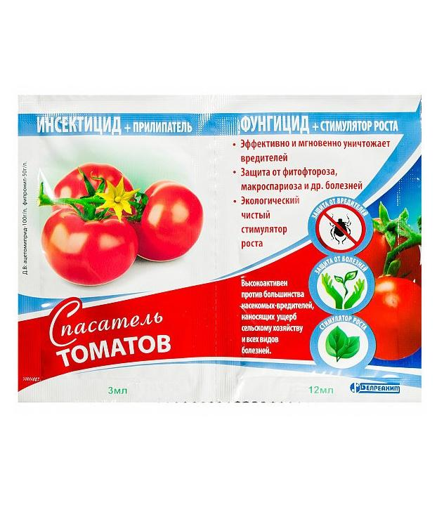 

Инсектецид+Фунгицид СПАСАТЕЛЬ ТОМАТОВ Белреахим 3 мл+12 мл