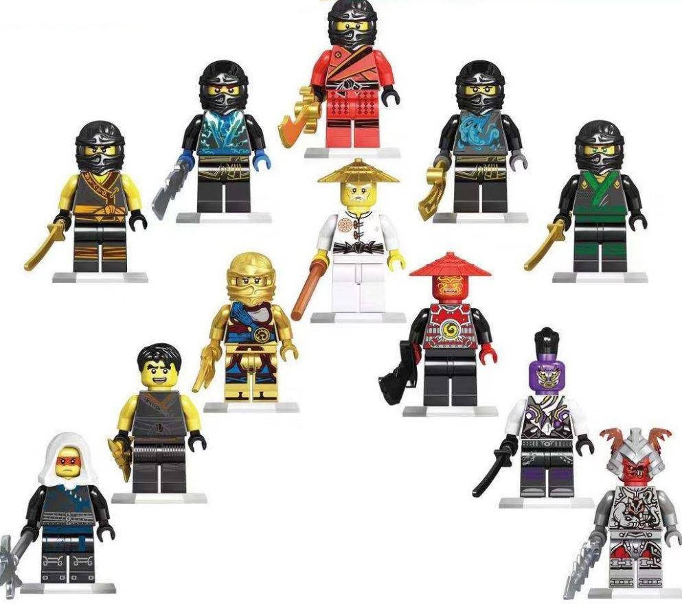 

Конструктор фигурки человечки ниндзяго Ninjago для лего lego 12 штук