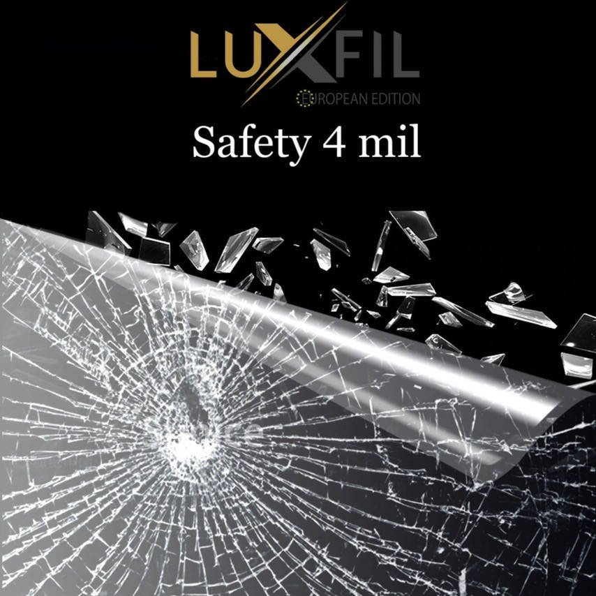 

"Luxfil" Safety Series (1.52) 4 mil - противоударная пленка для стекол