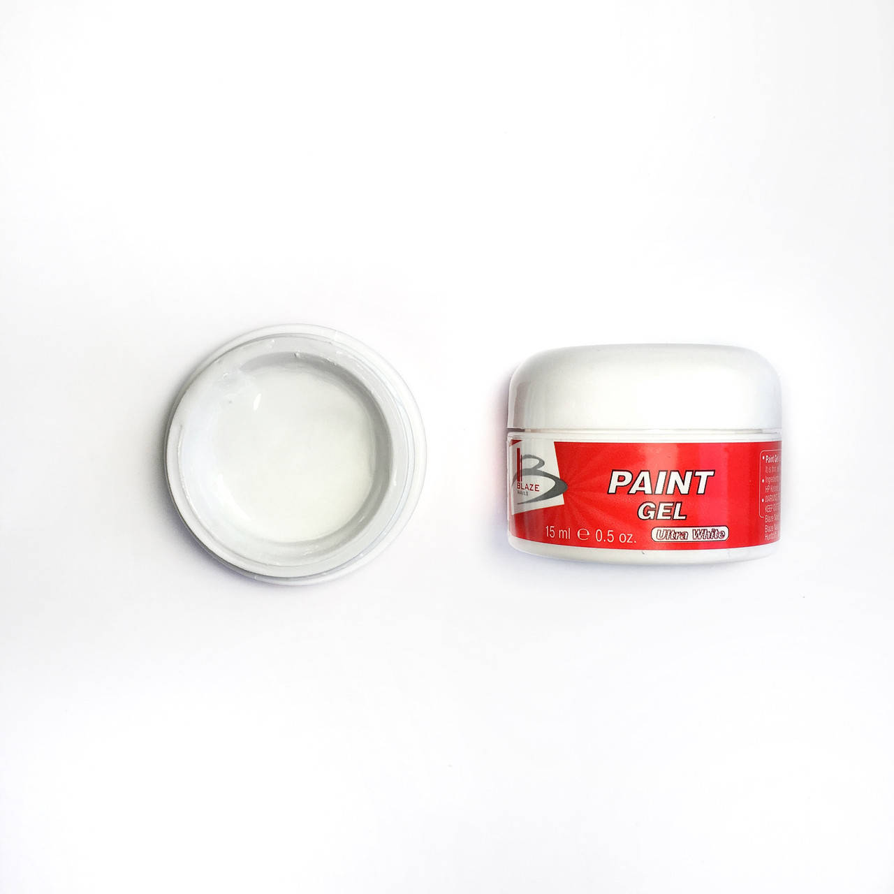 

УФ гель-краска ультра-белая Blaze Nails Paint Gel 15 мл, Белый