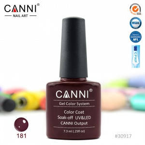 

Гель-лак CANNI № 181 (темно-шоколадный)