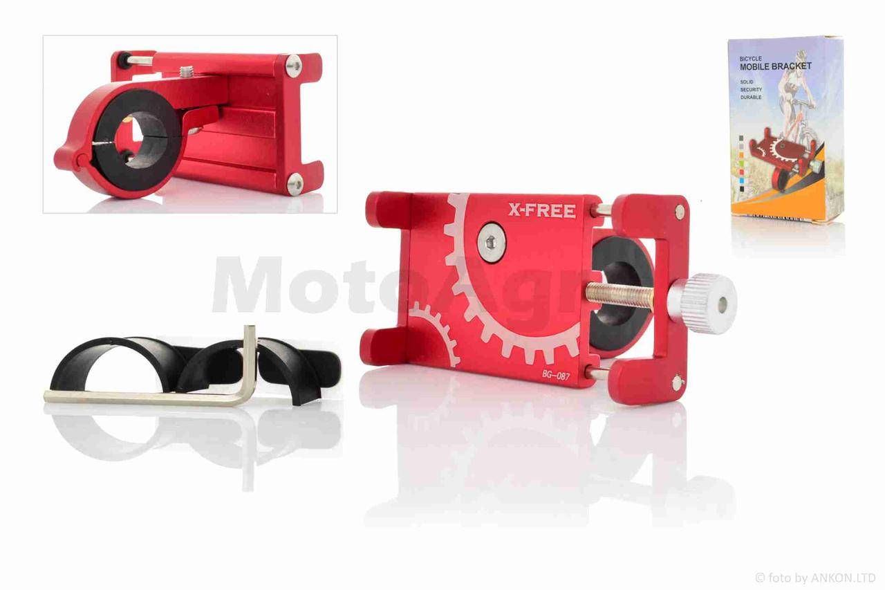 

Держатель для телефона крепление на руль #BG-087 #SJJ-004 (красный)