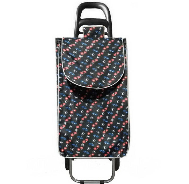 

Хозяйственная сумка на металлических колесах, Черный