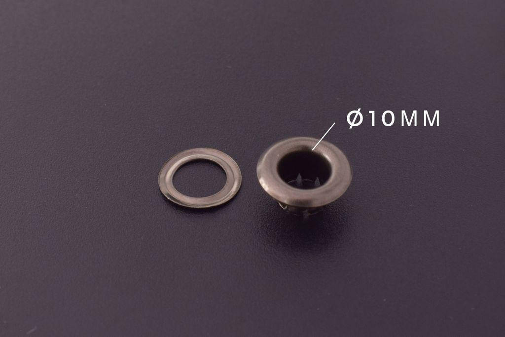 

Люверс 10 мм, черный никель, 100 шт