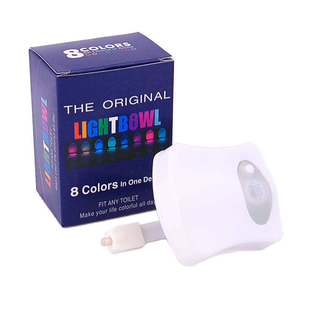 

Подсветка для унитаза с датчиком движения LED LightBowl 8 цветов! Скидочка