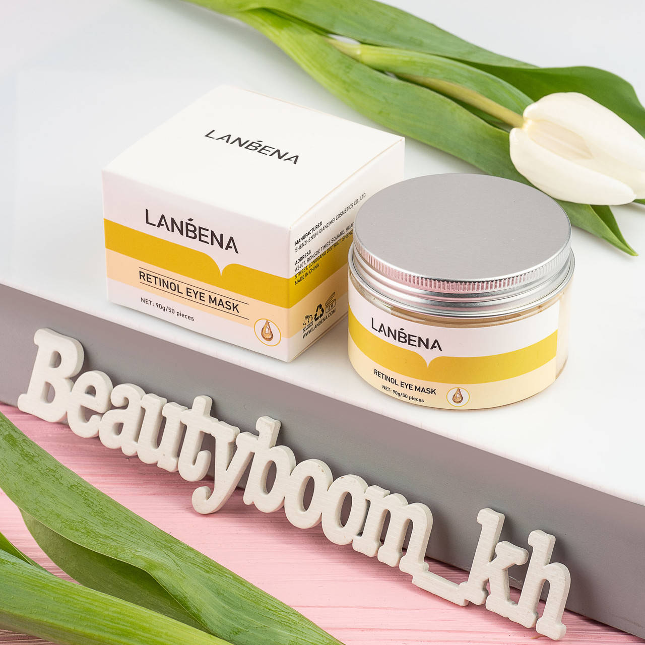 

Тканевые Патчи для глаз от морщин с ретинолом Lanbena retinol, 50шт/25пар