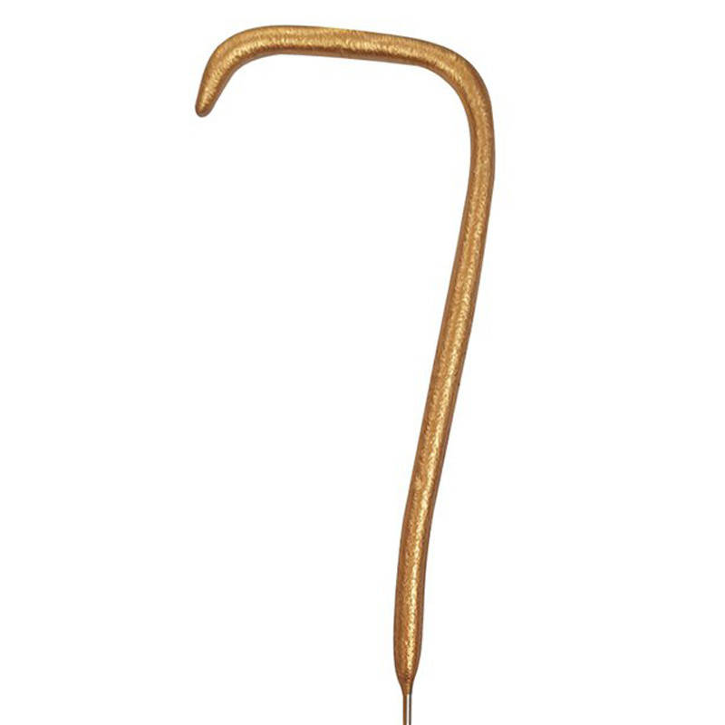 

Свеча бенгальская цифра 7 золото