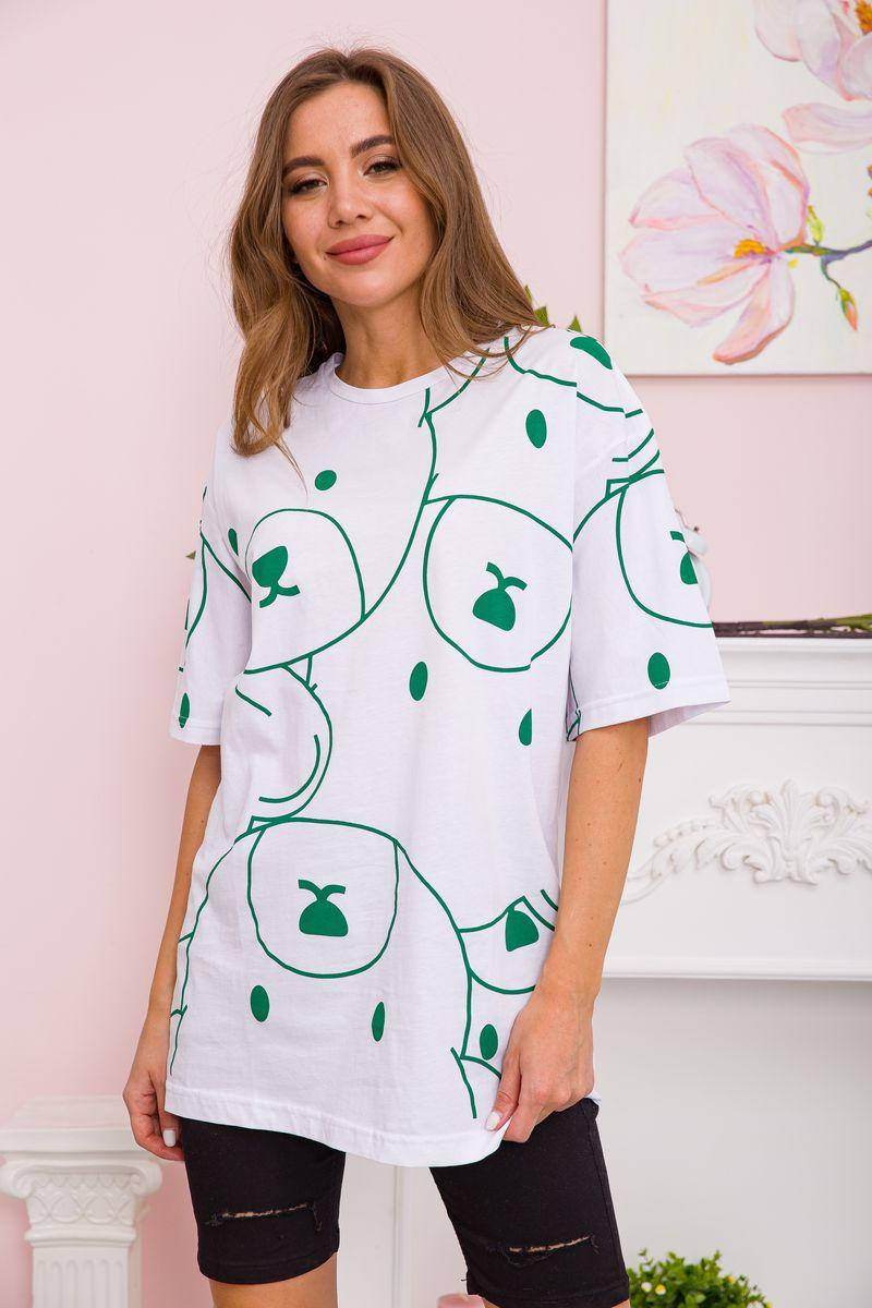 

Футболка женская 117R8419 цвет Бело-зеленый