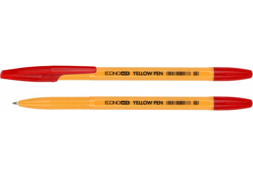 

Ручка шариковая ECONOMIX YELLOW PEN красный