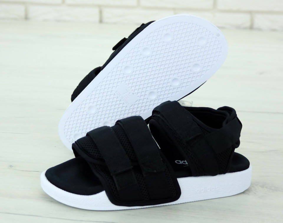 

Сандалии унисекс Adidas Sandal Black "Черные" р. 36-37;;43-45