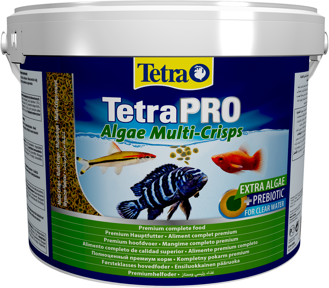 

Корм для травоядных аквариумных рыб TetraPRO Algae Multi-Crisps в чипсах 10 л