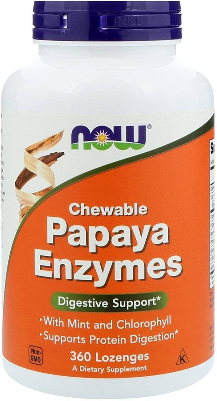 

Now Foods Papaya Enzymes 360 пастилок