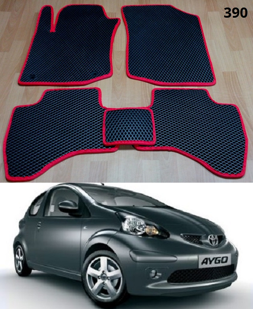 

Коврики ЕВА в салон Toyota Aygo '05-14, Черный