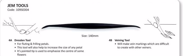 

Дрезденская палочка (палочка для прожилок и гофрирования)