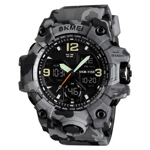 

Мужские наручные часы Skmei 1155B Military Gray