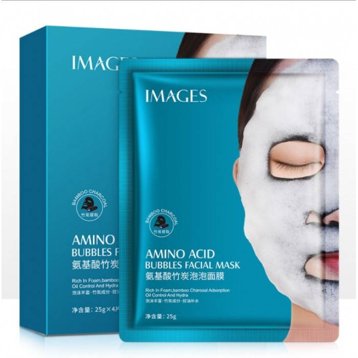 

Пузырьковая тканевая маска Bubbles Amino Acid Mask Images, 1 шт