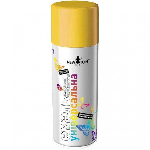 

Универсальная аэрозольная эмаль NewTon Желтая RAL 1023 400 мл
