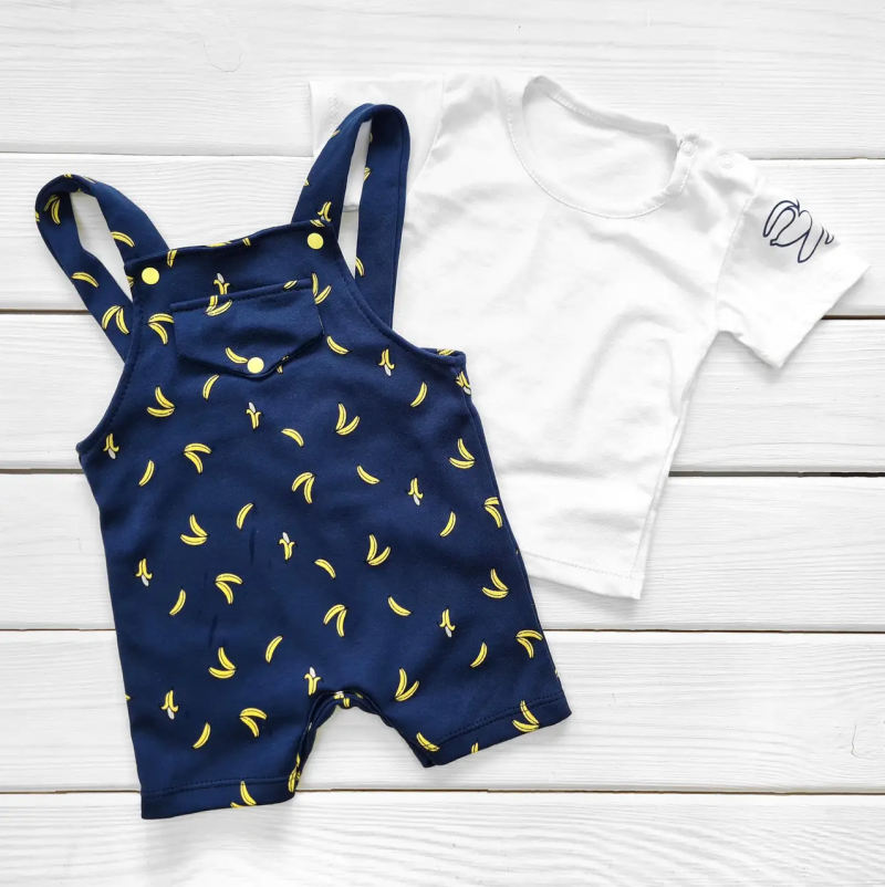 

Комбинезон - песочник с футболочкой D922БН-ТС Бананчики