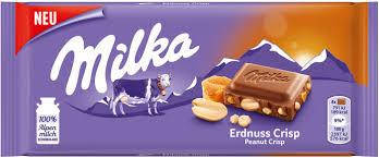 

Молочный шоколад Milka Peanut Crisp, 100 г