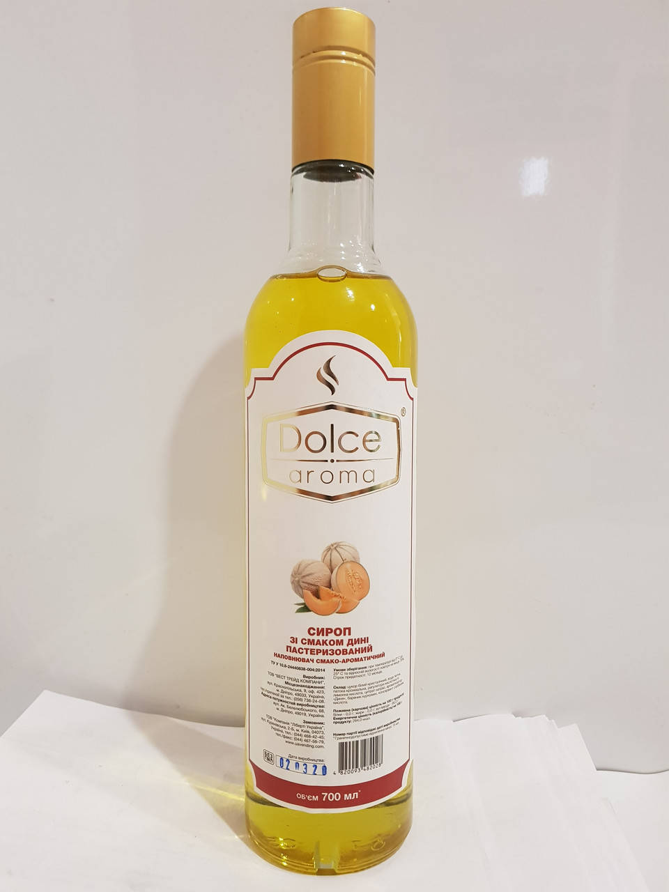 

Сироп для коктейлей Dolce aroma Дыня 0.7л стекло