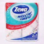 

Полотенца бумажные в рулоне ZEWA Wisch & Weg белые 2-слойные, Белый