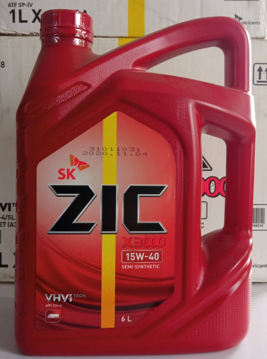 

Моторное масло ZIC X3000 15W-40 6л.