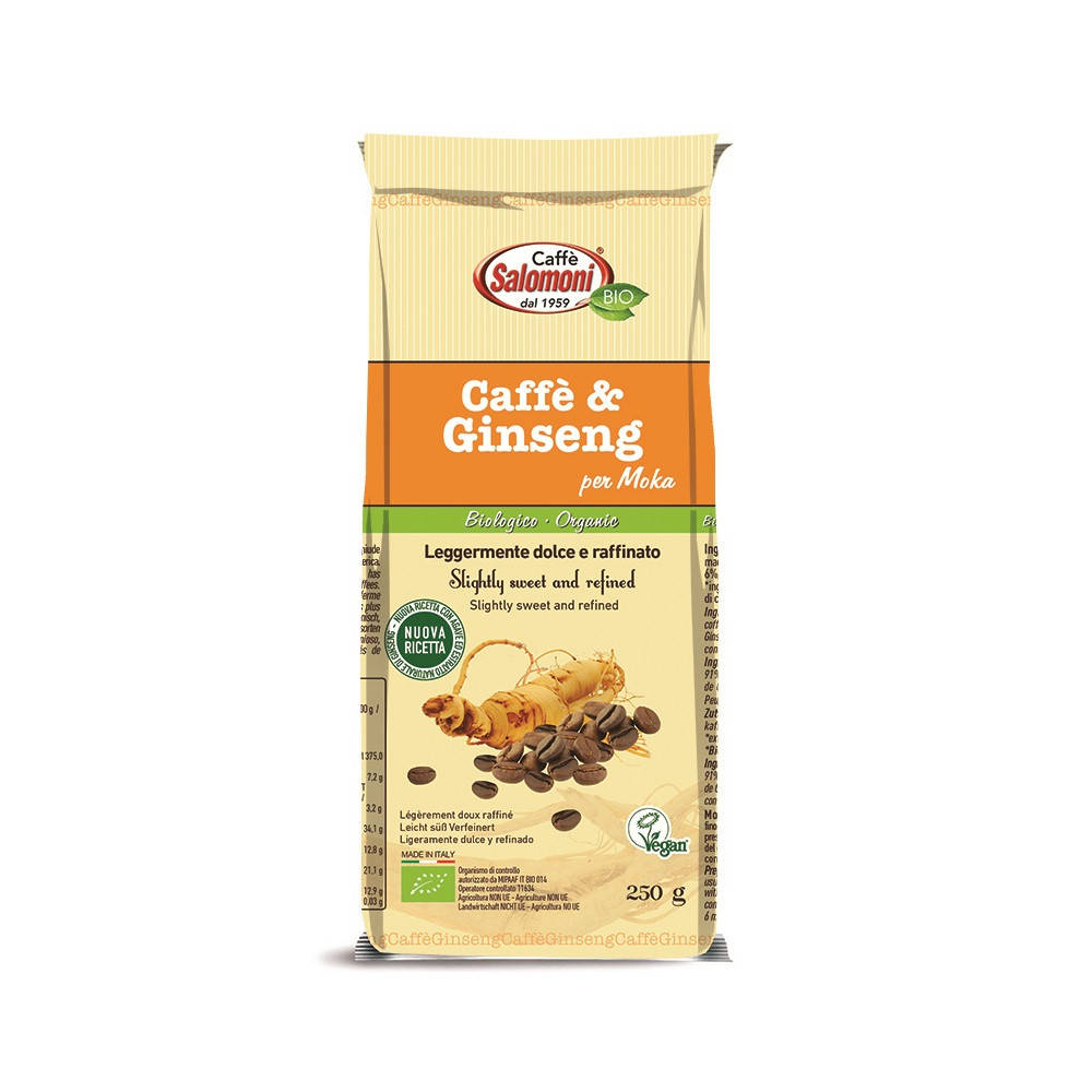 

Кофе с женьшенем (молотый) органический Salomoni,250г