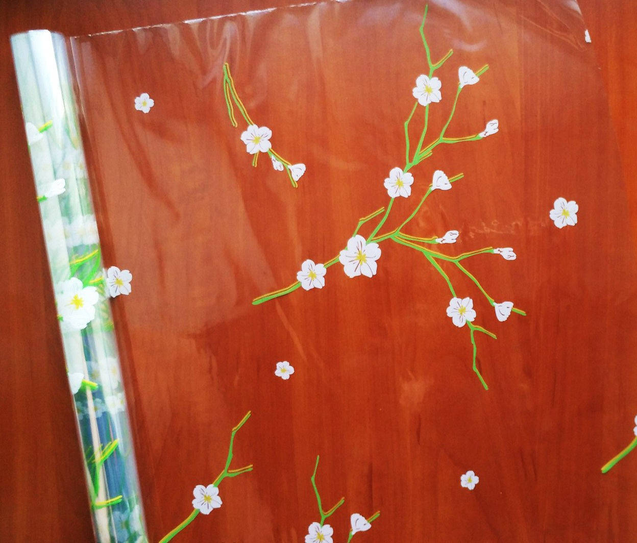 

Пленка прозрачная Цветы 60 см 400 гр