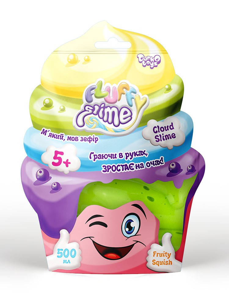 

Слайм лизун Fluffy Slime 500г, укр., в пак. 23*12см (12шт)