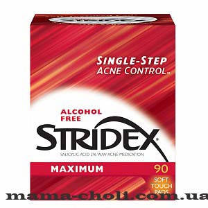 

Очищающие салфетки с салициловой кислотой максимального действия Stridex 90 шт.