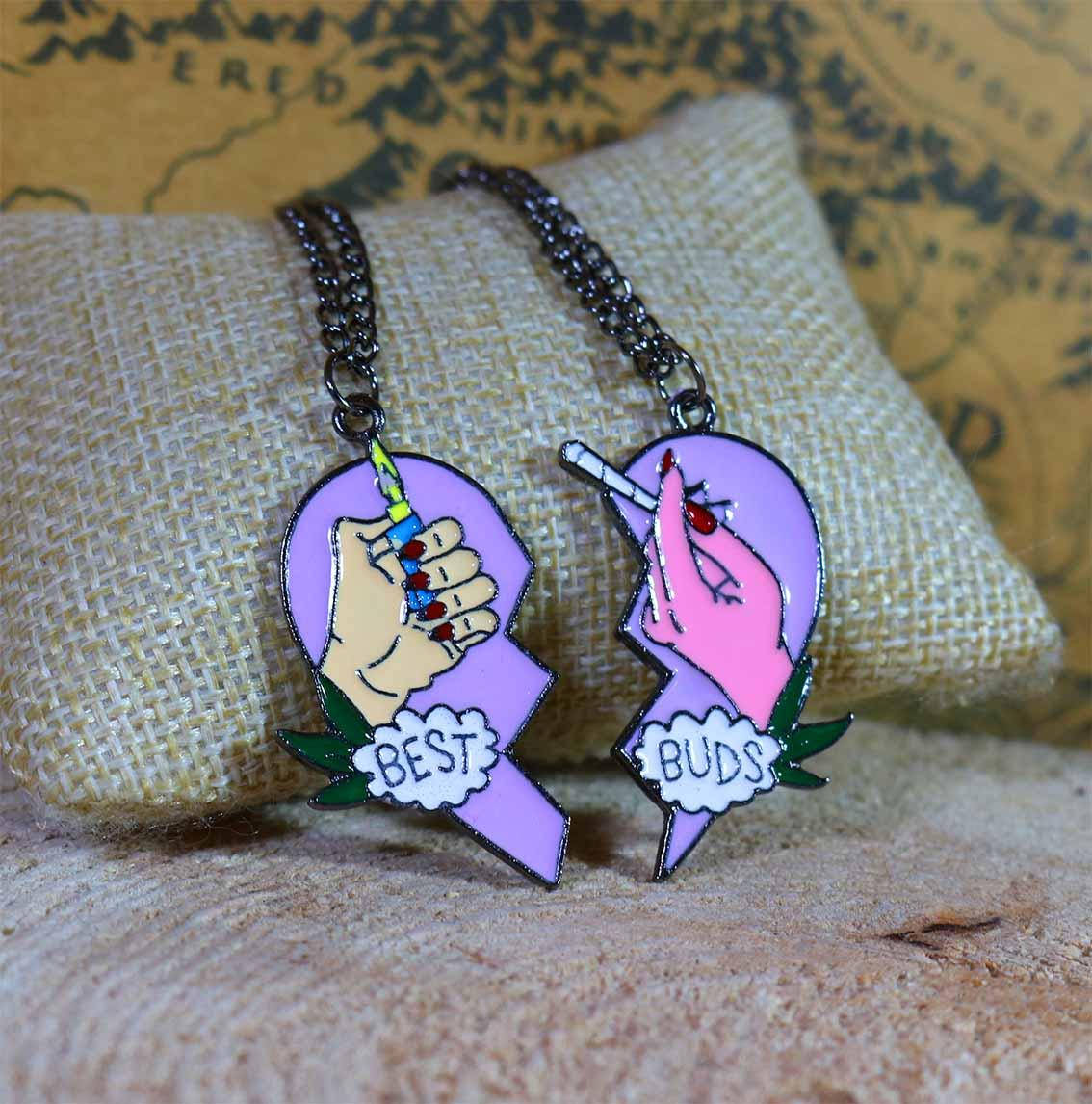 

Двойной кулон Best buds в виде сердца для лучших подруг