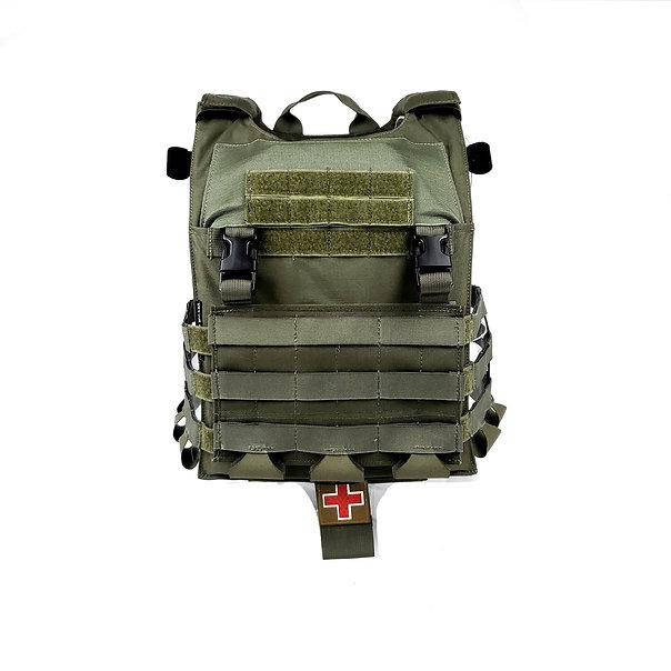 

Разгрузочный жилет плитоноска с аптечкой Оливковый (без плит)