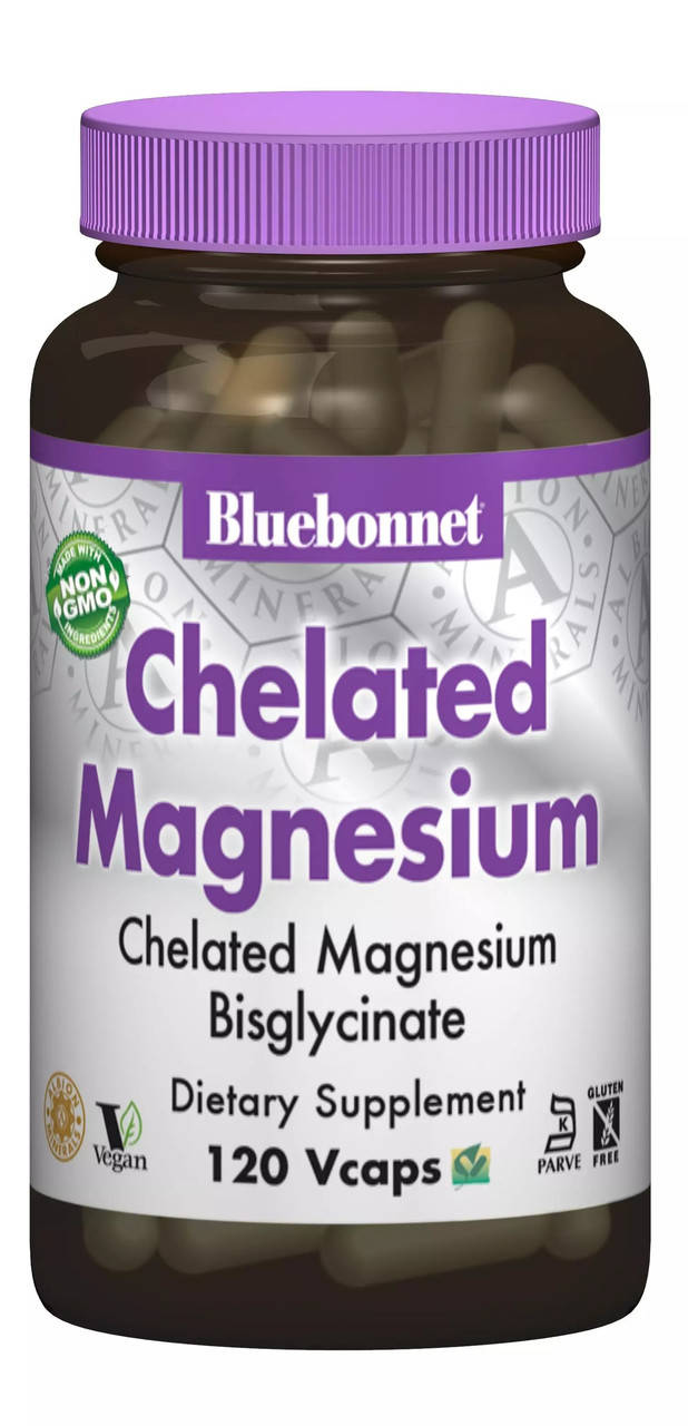 

Хелатный магний (Chelated magnesium) 200 мг 120 капсул