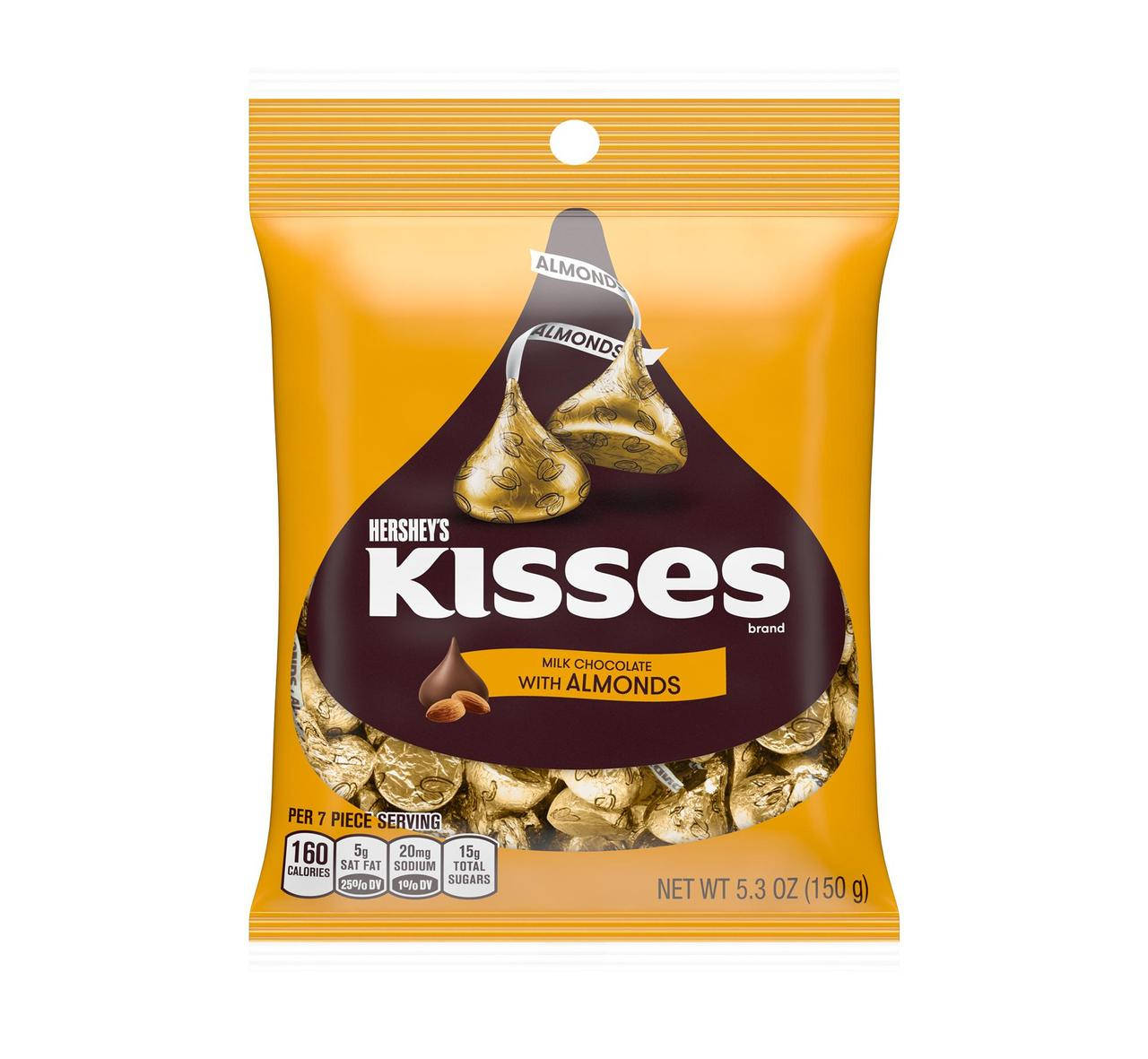 

Конфеты Hersheys Kisses Milk Chocolate Almonds 150 g