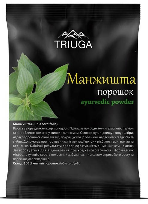 

Натуральный аюрведический порошок МАНЖИШТА, 50г, Triuga