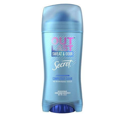 

Твердый дезодорант надежная защита Secret Outlast Sweat & Odor Completely clean Invisible Solid Antiperspirant