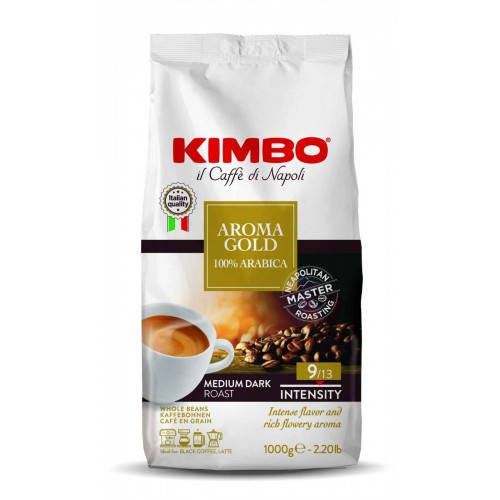 

KIMBO AROMA GOLD 100% ARABICA зерно 1 кг.