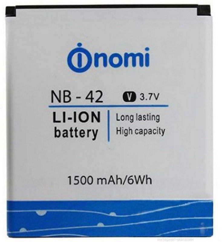 

Аккумуляторная батарея Nomi NB-42, i401