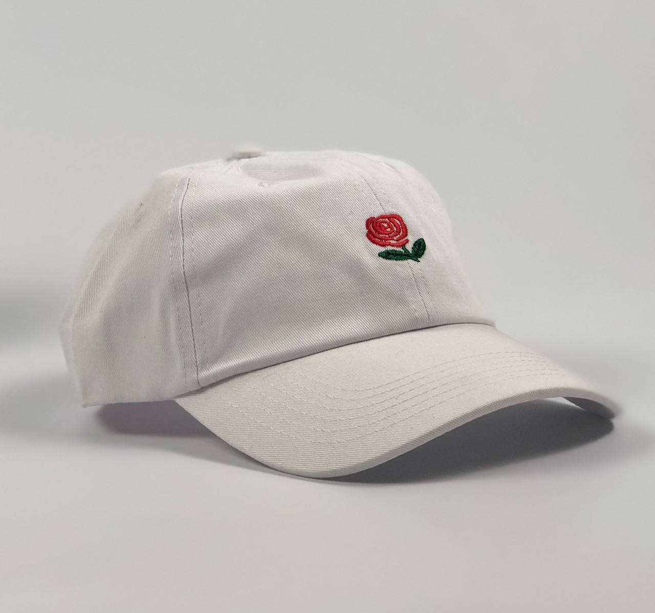 

Кепка Бейсболка Мужская Женская The Hundreds Rose с Розой Белая, Белый